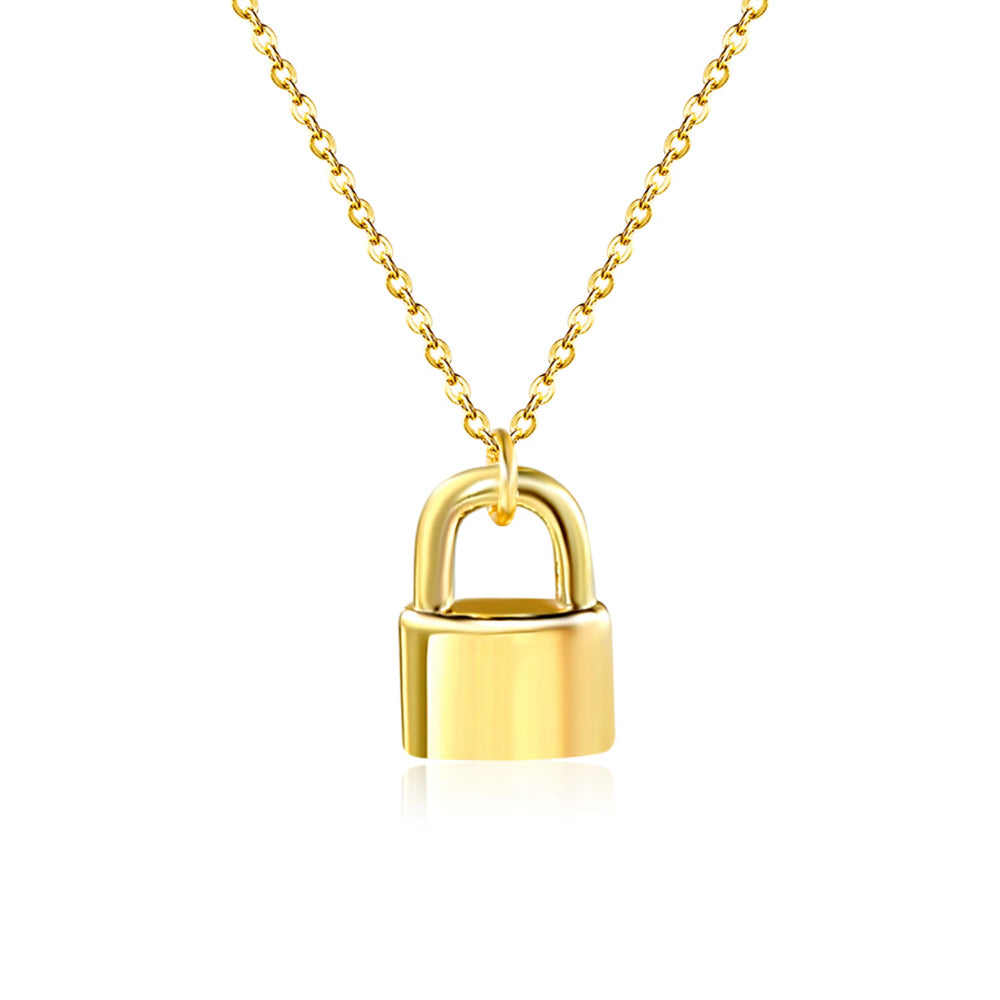 Gold Love Lock Necklace