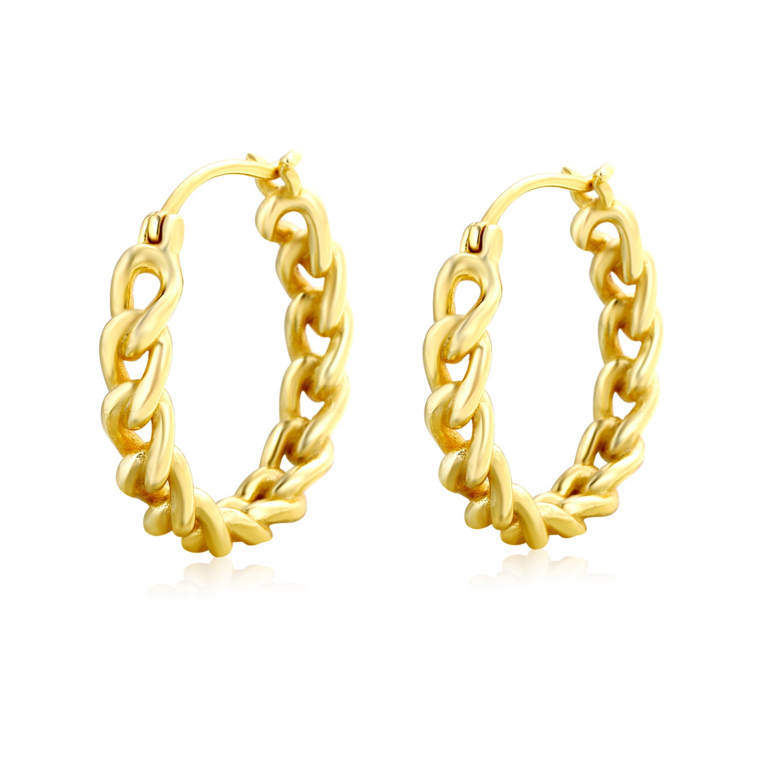 Gold Chain Earrings – White Box Jewellery