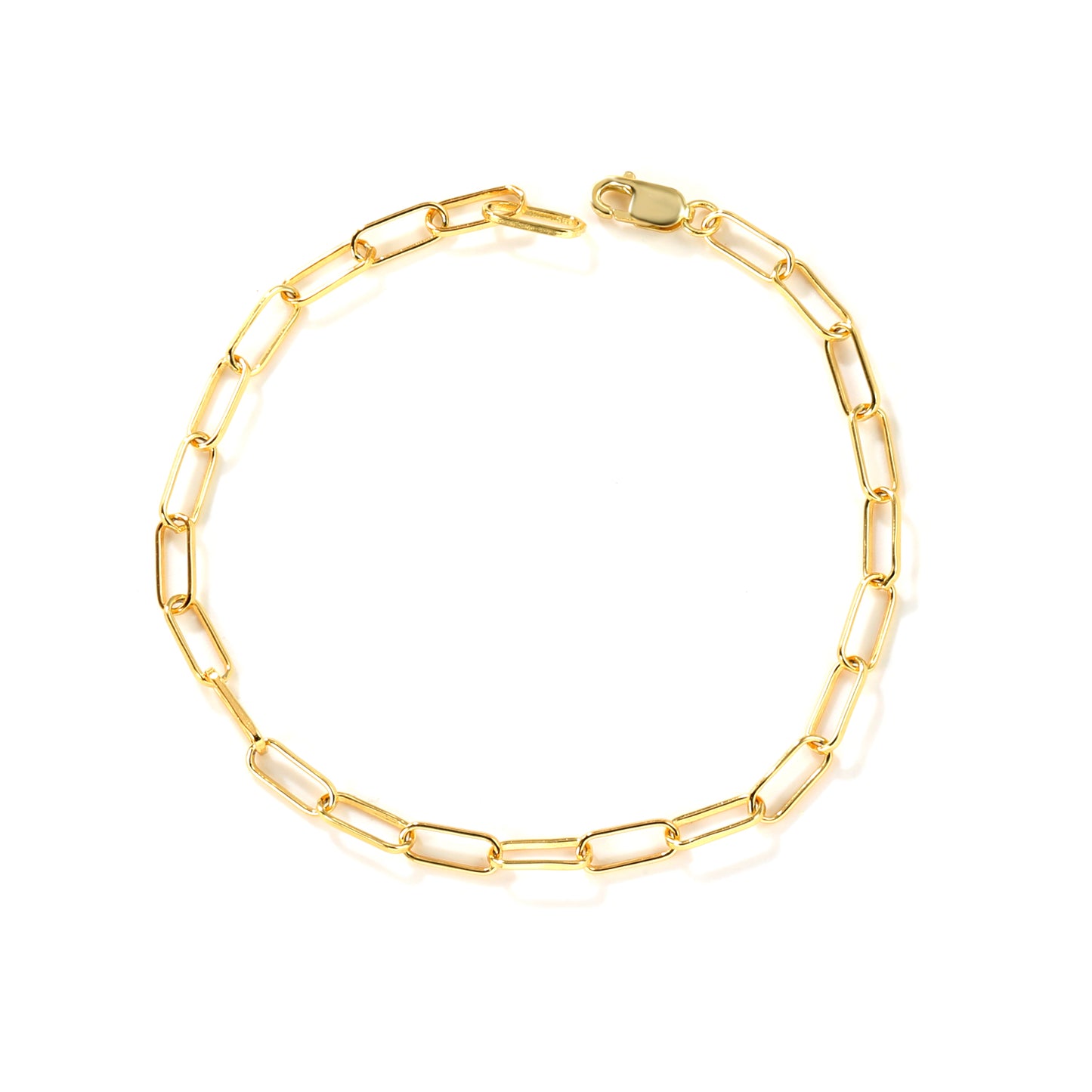 Gold Cable Chain Bracelet