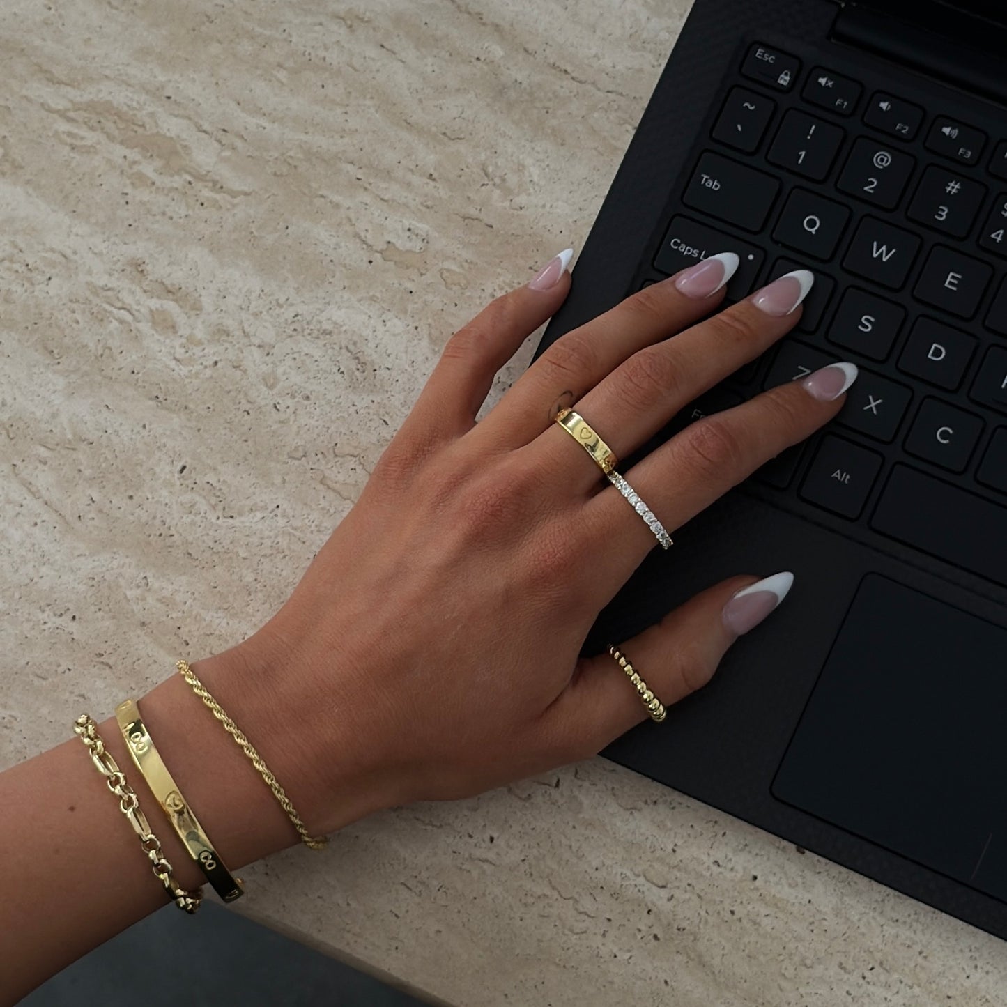 Gold Zirconia Ring