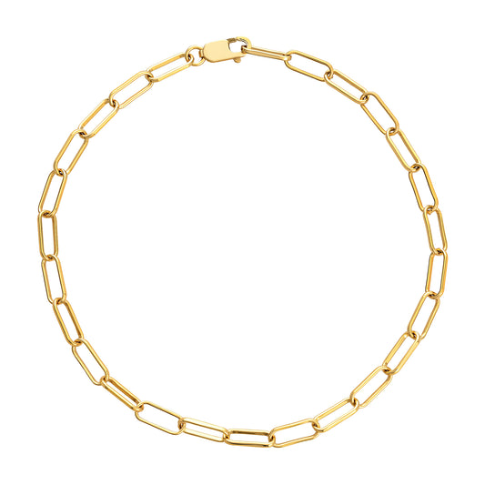 Gold Cable Chain Bracelet