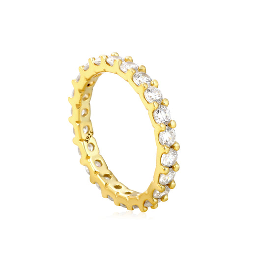 Gold Zirconia Ring